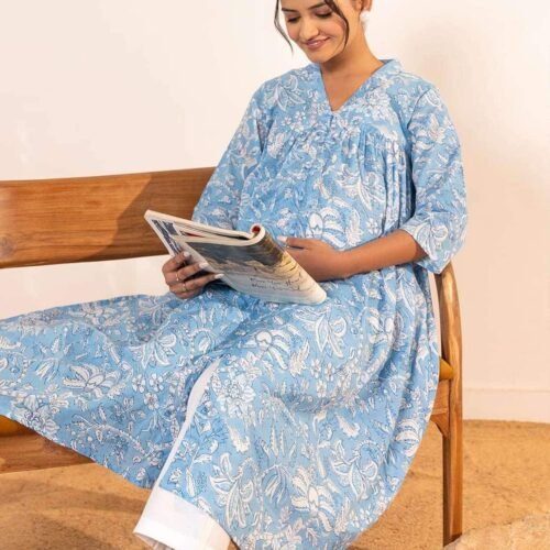 Floral Printed Maternity Kurta