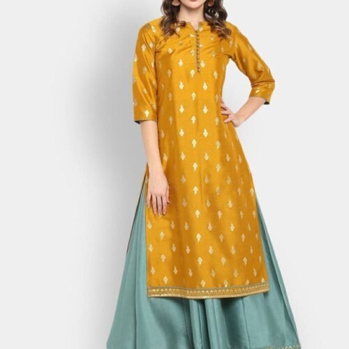 Mustard Yellow Layered Dress